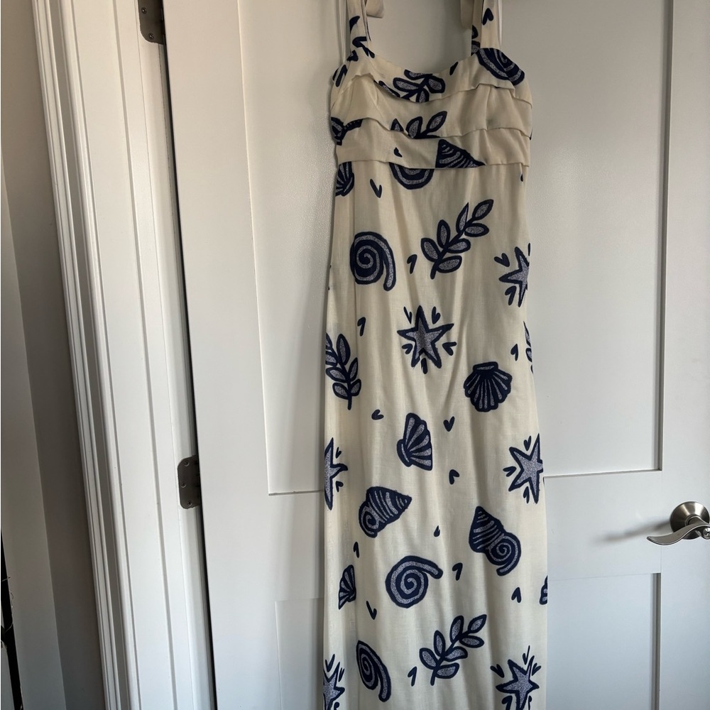 NWT Chatham Coastal Grandma Seashell Midi Dress